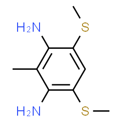 ChemSpider 2D Image | 3,5-Dimethylthio-2,6-diaminotoluene | C9H14N2S2