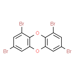 ChemSpider 2D Image | 1,3,7,9-Tetrabromooxanthrene | C12H4Br4O2