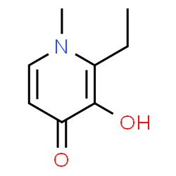 ChemSpider 2D Image | 2-Ethyl-3-hydroxy-1-methyl-4(1H)-pyridinone | C8H11NO2