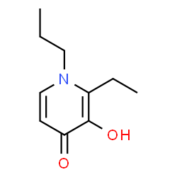 ChemSpider 2D Image | 1-Propyl-2-ethyl-3-hydroxy-4-pyridone | C10H15NO2