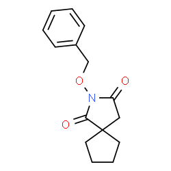 ChemSpider 2D Image | 2-(Benzyloxy)-2-azaspiro[4.4]nonane-1,3-dione | C15H17NO3