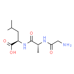 ChemSpider 2D Image | Glycyl-D-alanyl-D-leucine | C11H21N3O4