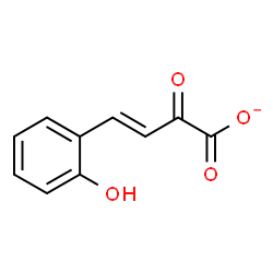ChemSpider 2D Image | (3E)-4-(2-Hydroxyphenyl)-2-oxo-3-butenoate | C10H7O4