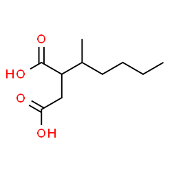 ChemSpider 2D Image | 2-(2-Hexanyl)succinic acid | C10H18O4