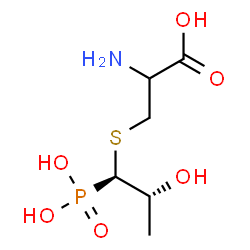 ChemSpider 2D Image | S-[(1S,2R)-2-Hydroxy-1-phosphonopropyl]cysteine | C6H14NO6PS