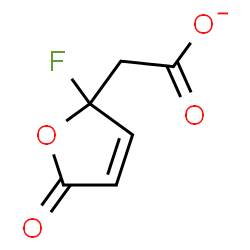 ChemSpider 2D Image | (2-Fluoro-5-oxo-2,5-dihydro-2-furanyl)acetate | C6H4FO4