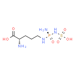 ChemSpider 2D Image | N~5~-[(R)-Amino(sulfoamino)phosphoryl]-L-ornithine | C5H15N4O6PS