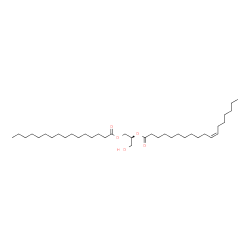 ChemSpider 2D Image | DG(16:0/18:1(11Z)/0:0) | C37H70O5