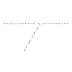 ChemSpider 2D Image | 2,3-Bis(heptadecanoyloxy)propyl icosanoate | C57H110O6