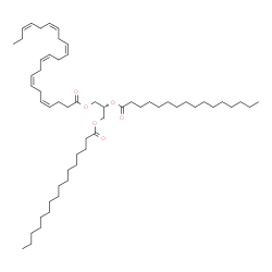 ChemSpider 2D Image | TG(16:0/16:0/22:6(4Z,7Z,10Z,13Z,16Z,19Z))[iso3] | C57H98O6