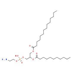ChemSpider 2D Image | 3-{[(2-Aminoethoxy)(hydroxy)phosphoryl]oxy}-2-(undecanoyloxy)propyl myristate | C30H60NO8P
