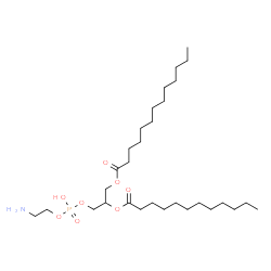 ChemSpider 2D Image | 3-{[(2-Aminoethoxy)(hydroxy)phosphoryl]oxy}-2-(dodecanoyloxy)propyl tridecanoate | C30H60NO8P
