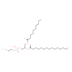 ChemSpider 2D Image | 19-Amino-16-hydroxy-16-oxido-10-oxo-11,15,17-trioxa-16lambda~5~-phosphanonadecan-13-yl pentadecanoate | C30H60NO8P