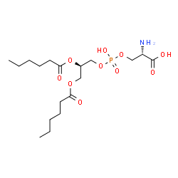 ChemSpider 2D Image | 1,2-DICAPROYL-SN-PHOSPHATIDYL-L-SERINE | C18H34NO10P