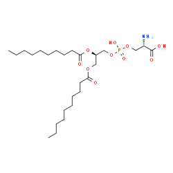 ChemSpider 2D Image | O-{[(2R)-2,3-Bis(decanoyloxy)propoxy](hydroxy)phosphoryl}-L-serine | C26H50NO10P