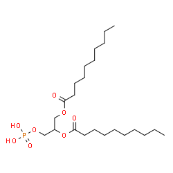ChemSpider 2D Image | didecanoylphosphatidic acid | C23H45O8P