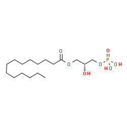 ChemSpider 2D Image | 1-Myristoyl-sn-glycerol 3-phosphate | C17H35O7P