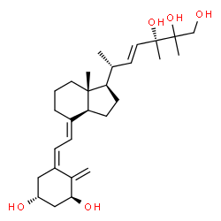 ChemSpider 2D Image | (1S,3R,5Z,7E,22E)-9,10-Secoergosta-5,7,10,22-tetraene-1,3,24,25,26-pentol | C28H44O5