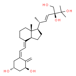 ChemSpider 2D Image | (1S,3R,5Z,7E,22E)-9,10-Secoergosta-5,7,10,22-tetraene-1,3,24,25,28-pentol | C28H44O5