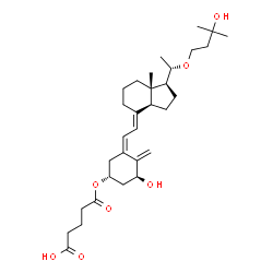 ChemSpider 2D Image | 5-{[(1S,3R,5Z,7E,9xi,20S)-1-Hydroxy-20-(3-hydroxy-3-methylbutoxy)-9,10-secopregna-5,7,10-trien-3-yl]oxy}-5-oxopentanoic acid | C31H48O7