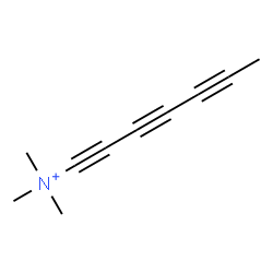 ChemSpider 2D Image | N,N,N-Trimethyl-1,3,5-heptatriyn-1-aminium | C10H12N