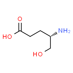 ChemSpider 2D Image | (4S)-4-Amino-5-hydroxypentanoic acid | C5H11NO3