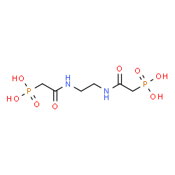 ChemSpider 2D Image | {1,2-Ethanediylbis[imino(2-oxo-2,1-ethanediyl)]}bis(phosphonic acid) | C6H14N2O8P2