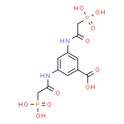 ChemSpider 2D Image | 3,5-Bis[(phosphonoacetyl)amino]benzoic acid | C11H14N2O10P2