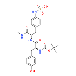 ChemSpider 2D Image | N-(TERT-BUTOXYCARBONYL)-L-TYROSYL-N-METHYL-4-(SULFOAMINO)-L-PHENYLALANINAMIDE | C24H32N4O8S