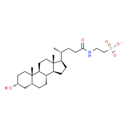ChemSpider 2D Image | 2-[[(3a,5b)-3-hydroxy-24-oxocholan-24-yl]amino]-Ethanesulfonate | C26H44NO5S