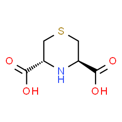 ChemSpider 2D Image | (3R,5R)-3,5-Thiomorpholinedicarboxylic acid | C6H9NO4S
