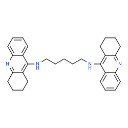 ChemSpider 2D Image | N,N'-Di-1,2,3,4-Tetrahydroacridin-9-Ylpentane-1,5-Diamine | C31H36N4