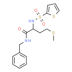 ChemSpider 2D Image | N-Benzyl-N~2~-(2-thienylsulfonyl)methioninamide | C16H20N2O3S3