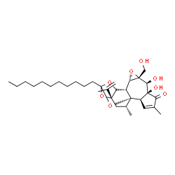 ChemSpider 2D Image | (1R,2R,6S,7S,8R,10S,11S,16R,18R)-6,7-Dihydroxy-8-(hydroxymethyl)-16-isopropenyl-4,18-dimethyl-14-undecyl-9,13,15,19-tetraoxahexacyclo[12.4.1.0~1,11~.0~2,6~.0~8,10~.0~12,16~]nonadec-3-en-5-one | C32H48O8