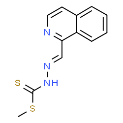 ChemSpider 2D Image | Methyl (2E)-2-(1-isoquinolinylmethylene)hydrazinecarbodithioate | C12H11N3S2