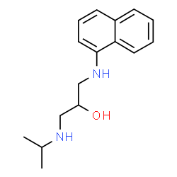 ChemSpider 2D Image | 1-Isopropylamino-3-(1-naphthylamino)-2-propanol | C16H22N2O
