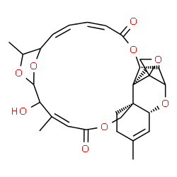 ChemSpider 2D Image | (3'R,8'R,12'Z,19'E,25'R,26'S)-14'-Hydroxy-5',13',17',26'-tetramethyl-11'H,23'H-spiro[oxirane-2,27'-[2,10,16,24,29]pentaoxapentacyclo[23.2.1.1~15,18~.0~3,8~.0~8,26~]nonacosa[4,12,19,21]tetraene]-11',23
'-dione | C29H36O9