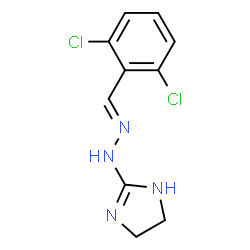 ChemSpider 2D Image | 2-[(2E)-2-(2,6-Dichlorobenzylidene)hydrazino]-4,5-dihydro-1H-imidazole | C10H10Cl2N4