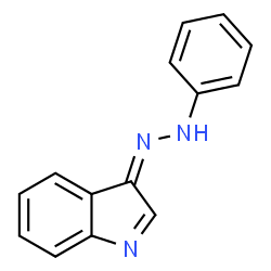 ChemSpider 2D Image | (3Z)-3-(Phenylhydrazono)-3H-indole | C14H11N3