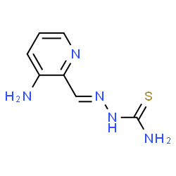 ChemSpider 2D Image | 3-Aminopyridine-2-carboxaldehyde thiosemicarbazone | C7H9N5S