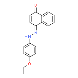 ChemSpider 2D Image | (4E)-4-[(4-Ethoxyphenyl)hydrazono]-1(4H)-naphthalenone | C18H16N2O2