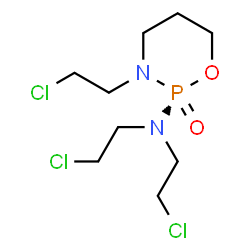 ChemSpider 2D Image | (2S)-N,N,3-Tris(2-chloroethyl)-1,3,2-oxazaphosphinan-2-amine 2-oxide | C9H18Cl3N2O2P