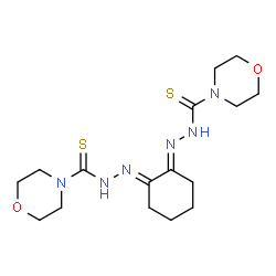 ChemSpider 2D Image | N',N''-1,2-Cyclohexanediylidenedi(4-morpholinecarbothiohydrazide) | C16H26N6O2S2