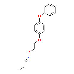 ChemSpider 2D Image | (1E)-N-[2-(4-Phenoxyphenoxy)ethoxy]-1-propanimine | C17H19NO3