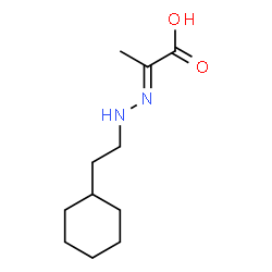 ChemSpider 2D Image | (2E)-2-[(2-Cyclohexylethyl)hydrazono]propanoic acid | C11H20N2O2