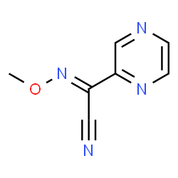 ChemSpider 2D Image | (2Z)-(Methoxyimino)(2-pyrazinyl)acetonitrile | C7H6N4O