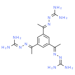 ChemSpider 2D Image | N'',N''''',N''''''''-[Benzene-1,3,5-triyltri(1E)-1-ethyl-1-ylidene]tricarbonohydrazonic diamide | C15H24N12