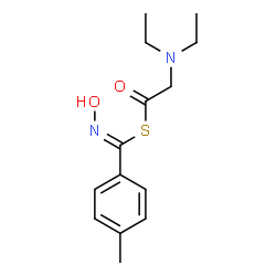 ChemSpider 2D Image | S-[(Z)-(Hydroxyimino)(4-methylphenyl)methyl] (diethylamino)ethanethioate | C14H20N2O2S