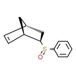 ChemSpider 2D Image | (1R,4R,5R)-5-[(R)-Phenylsulfinyl]bicyclo[2.2.1]hept-2-ene | C13H14OS