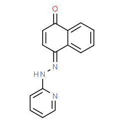 ChemSpider 2D Image | (4E)-4-(2-Pyridinylhydrazono)-1(4H)-naphthalenone | C15H11N3O